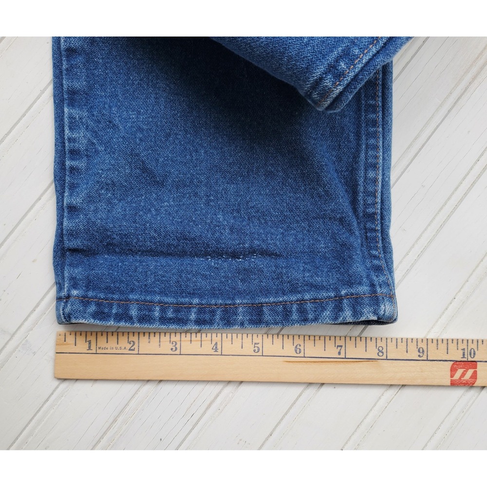 Wrangler 13MWZ Cowboy Cut Jeans Mens 31x34 Medium Wash Straight Leg Denim - Picture 6 of 8